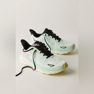 “Women’s Hoka Clifton 9” Size 7B Pastel Blue and Pink Color